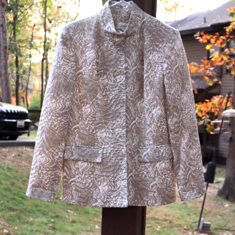 Women's Neiman Marcus Animal Cheetah Print Blazer Large